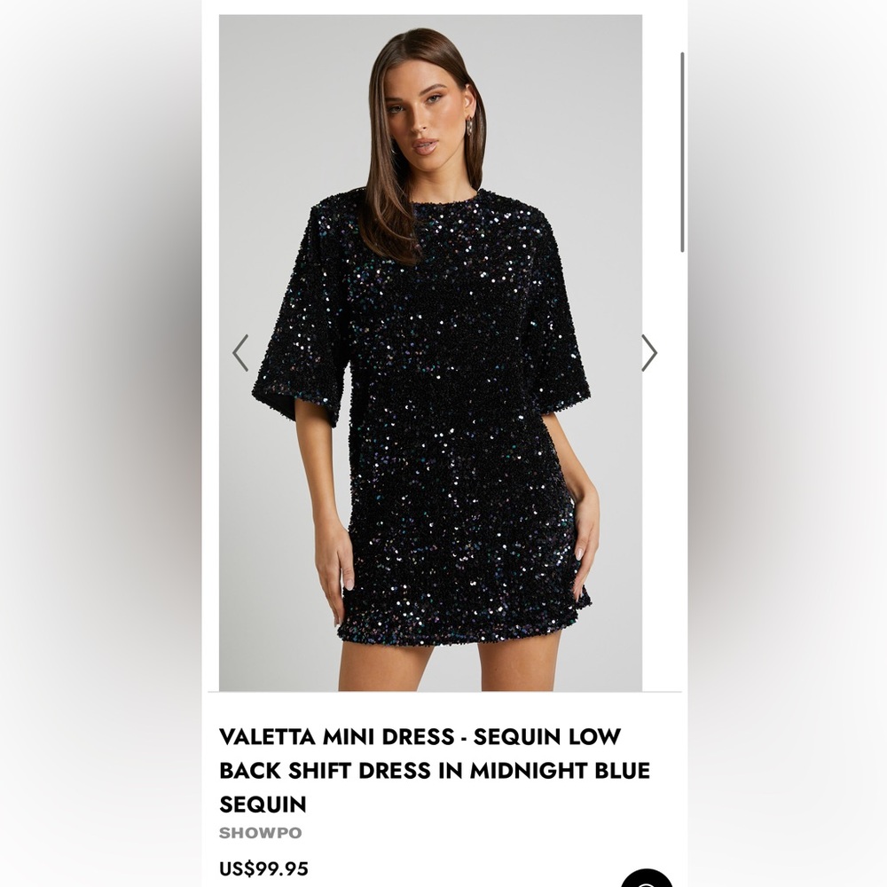 showpo valetta sequin mini dress